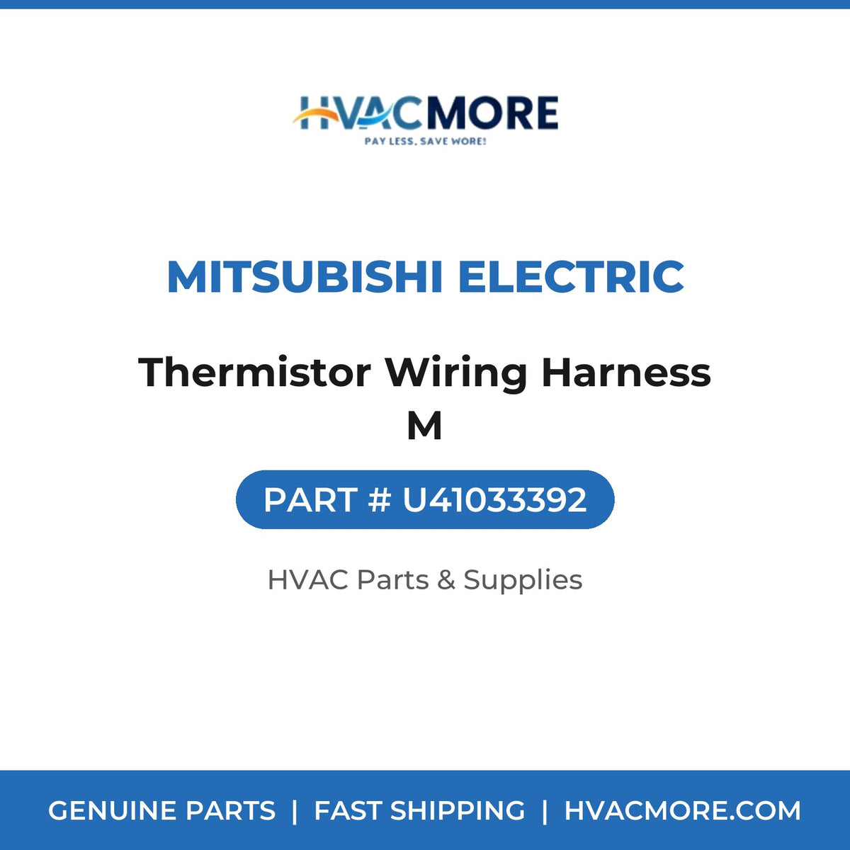 Mitsubishi Electric Thermistor Wiring Harness M U41033392