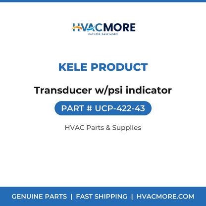 Kele Product Transducer w/psi indicator UCP-422-43