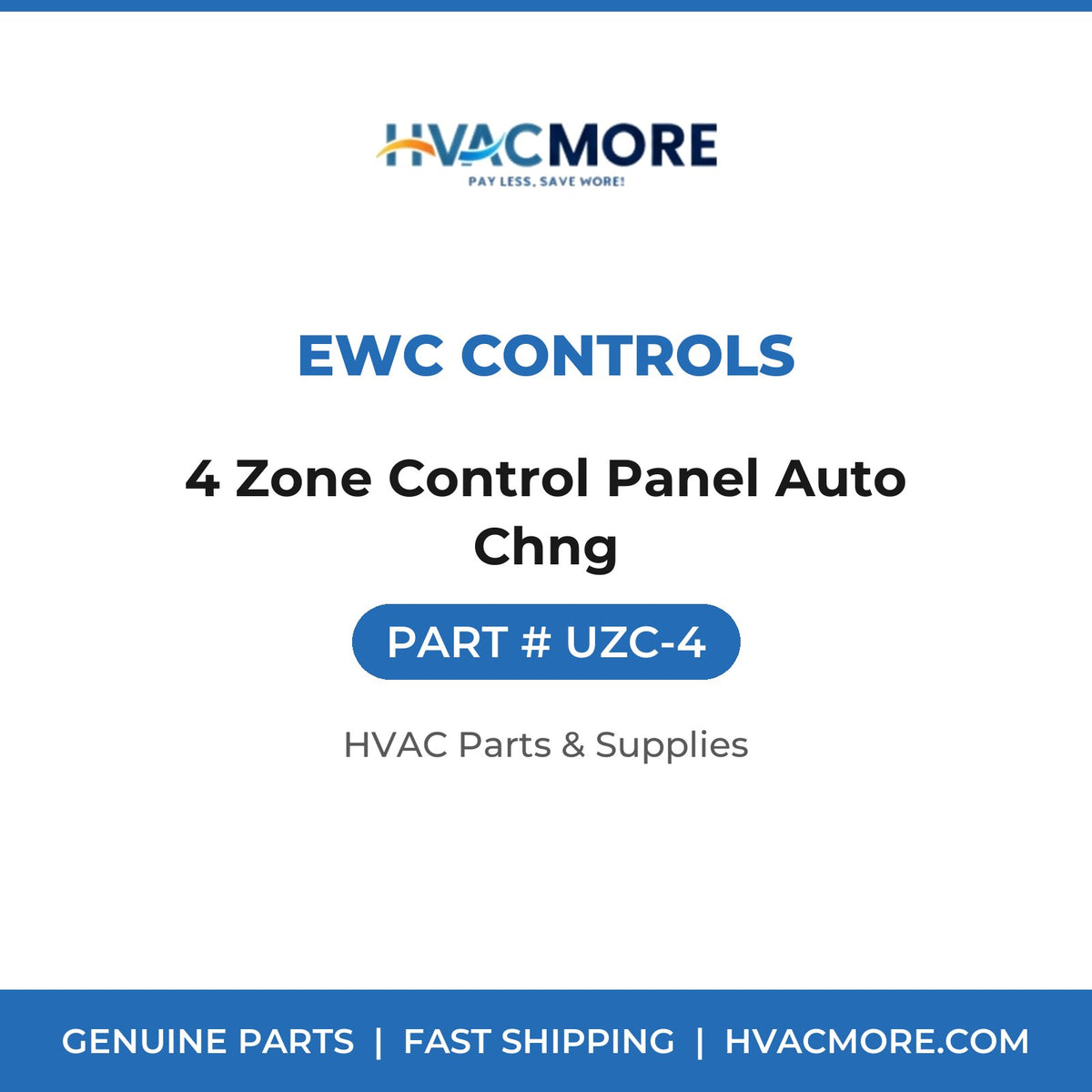 EWC Controls 4 Zone Control Panel Auto Chng UZC-4