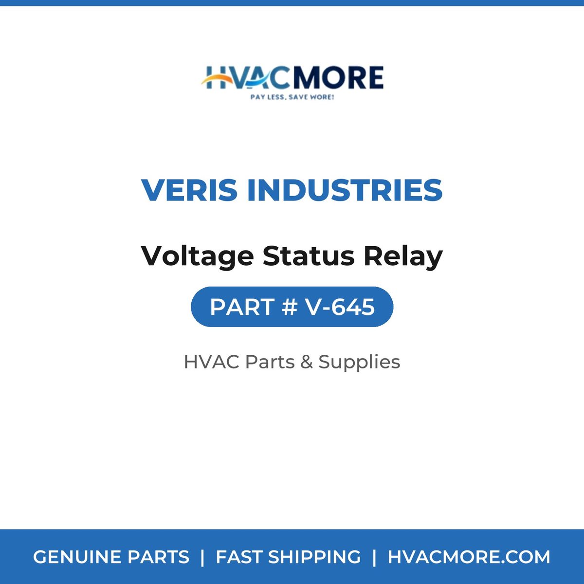 Veris Industries Voltage Status Relay V-645