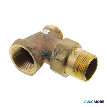 Honeywell Home 1-1/4" Angle Valve for High Capacity Radiator V110E1028