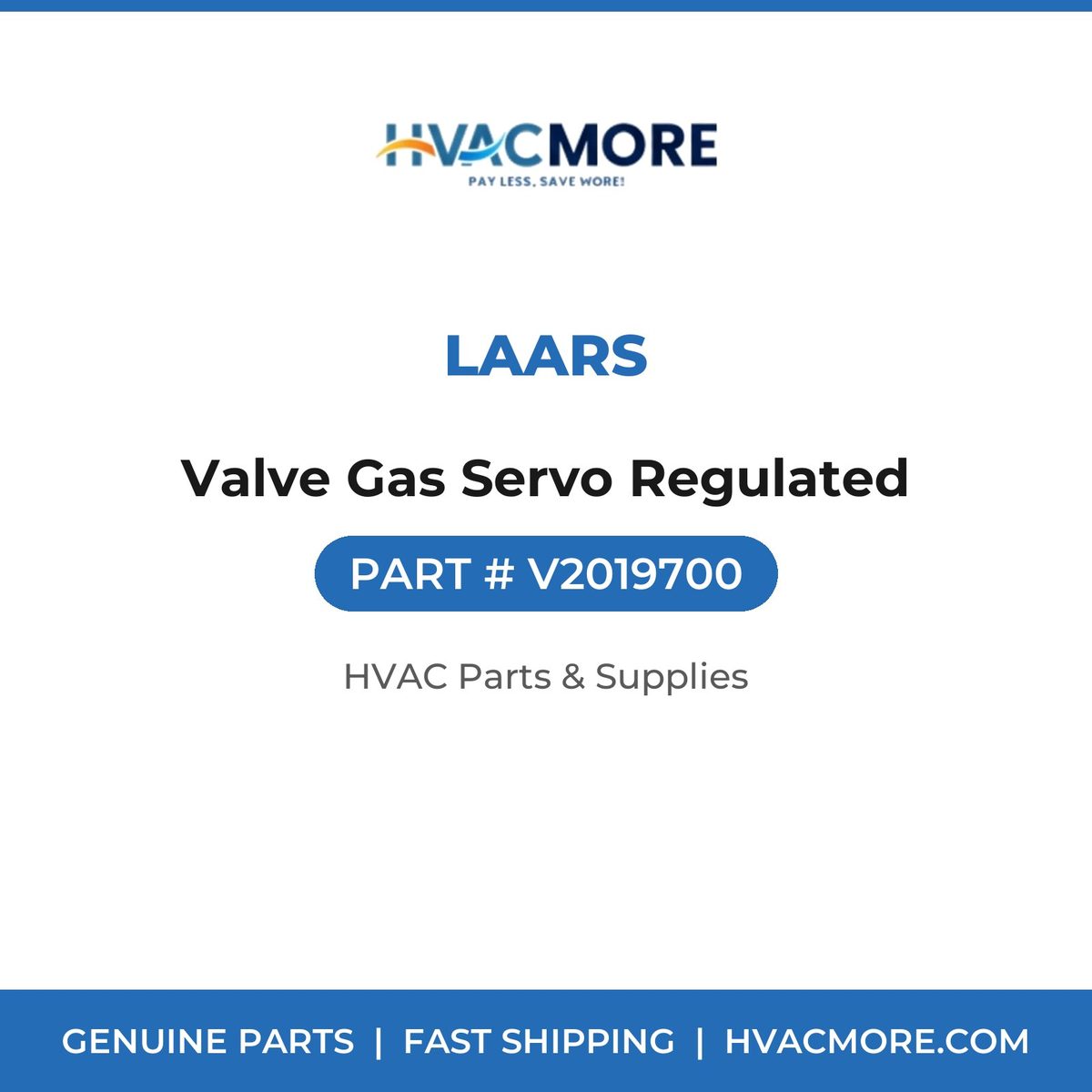 Laars Valve Gas Servo Regulated V2019700