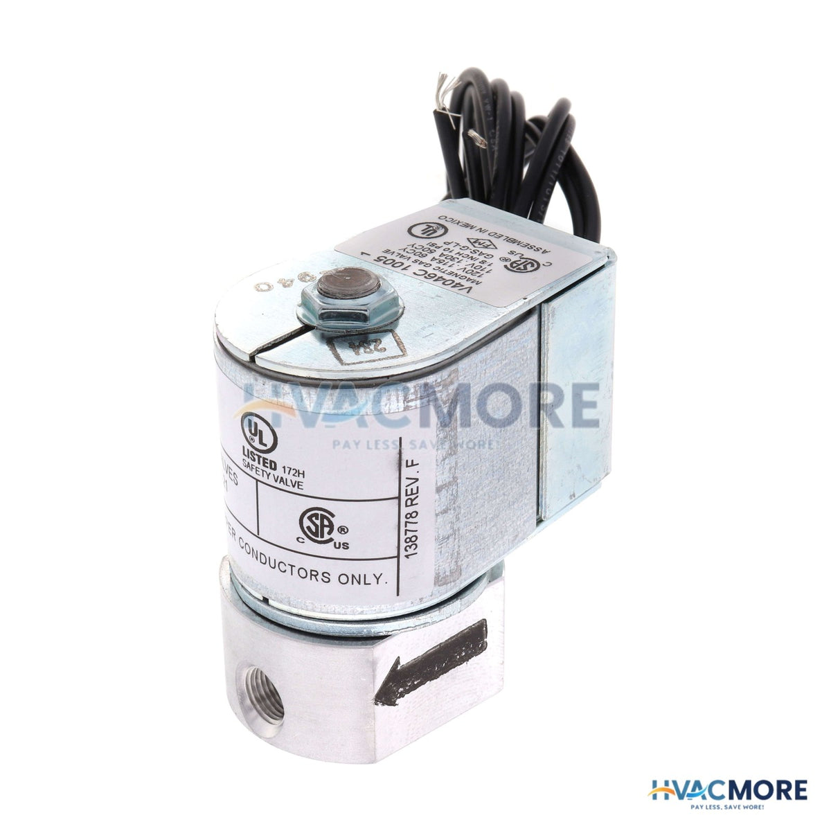 Honeywell 1/8" NPT Solenoid Pilot Gas Valve V4046C1005