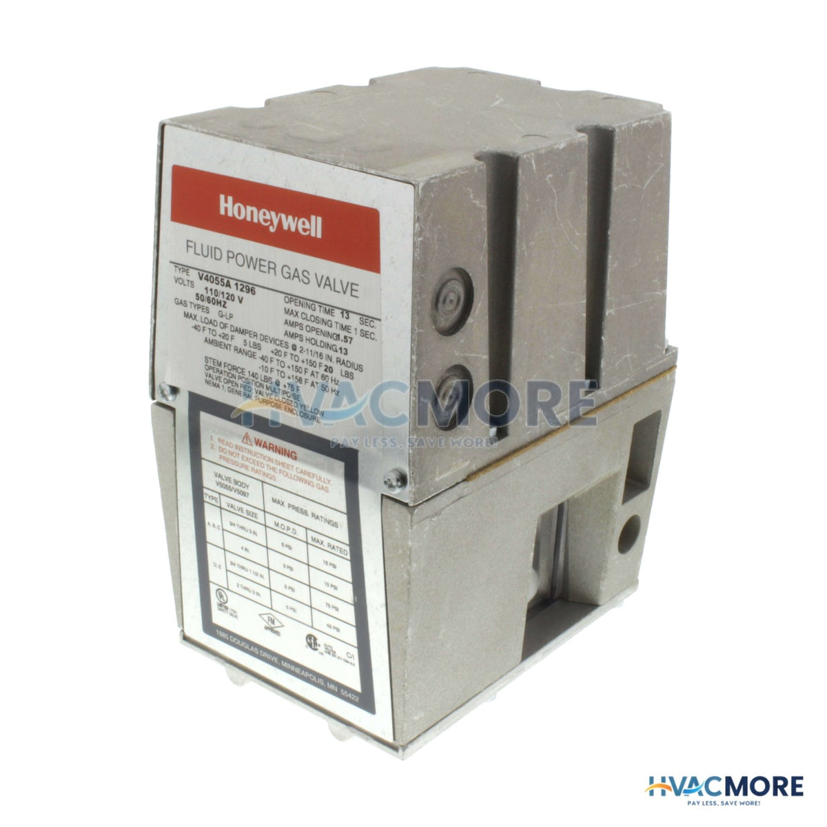 Honeywell Low Pressure ON-OFF Actuator for V5055/V5097A,B Valves V4055A1296