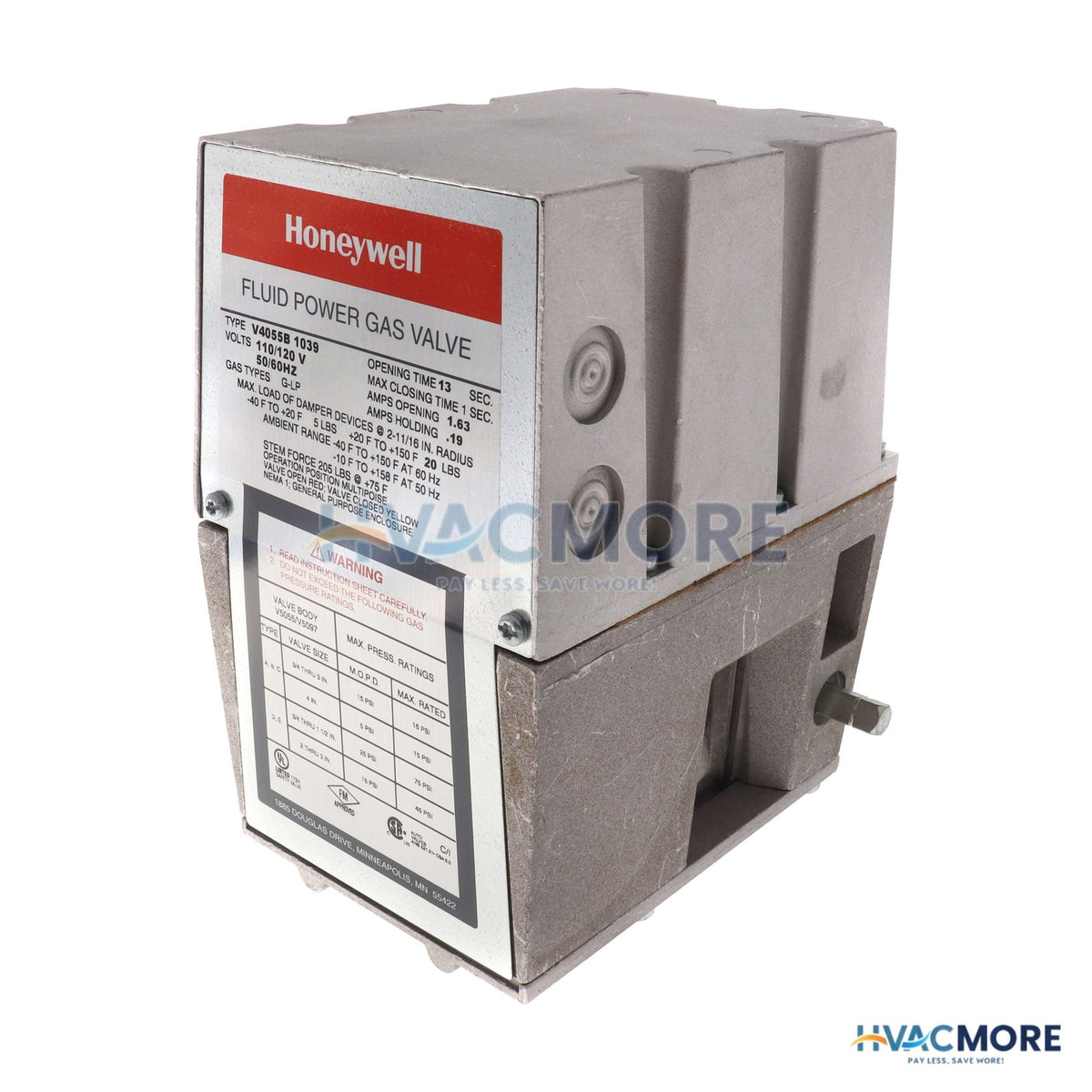 Honeywell High pressure ON-OFF Actuator (13 sec timing) V4055B1039