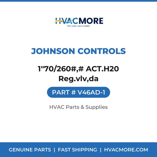 Johnson Controls 1"70/260#,# ACT.H20 Reg.vlv,da V46AD-1