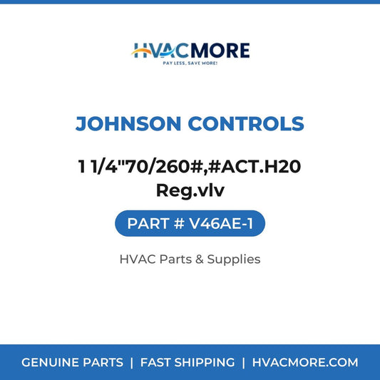 Johnson Controls 1 1/4"70/260#,#ACT.H20 Reg.vlv V46AE-1