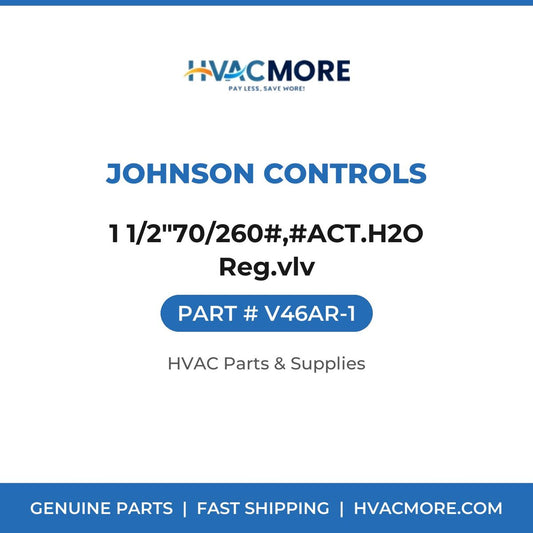 Johnson Controls 1 1/2"70/260#,#ACT.H2O Reg.vlv V46AR-1