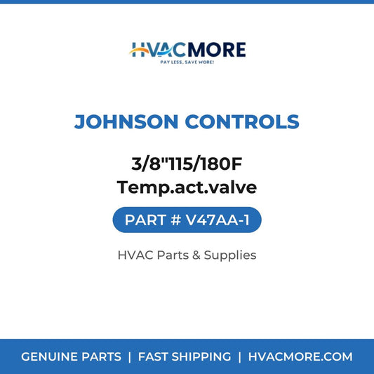 Johnson Controls 3/8"115/180F Temp.act.valve V47AA-1