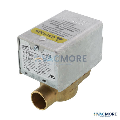 Honeywell Home 3/4" Sweat Zone Valve W/ Terminal Block connection V8043F1036