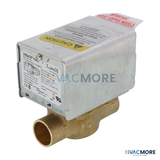 Honeywell Home 3/4" Sweat Zone Valve<br>N/C, 8 Cv (24V) V8043F1093