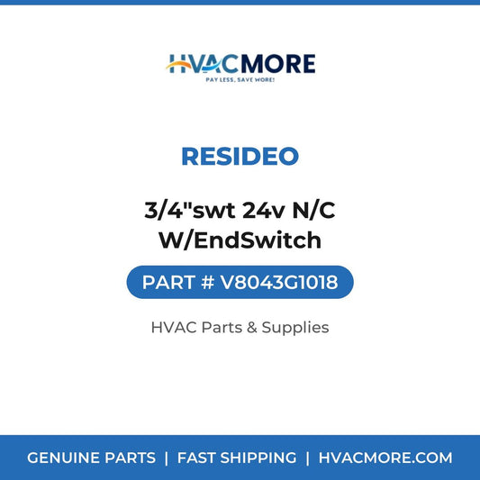 Resideo 3/4"swt 24v N/C W/EndSwitch V8043G1018
