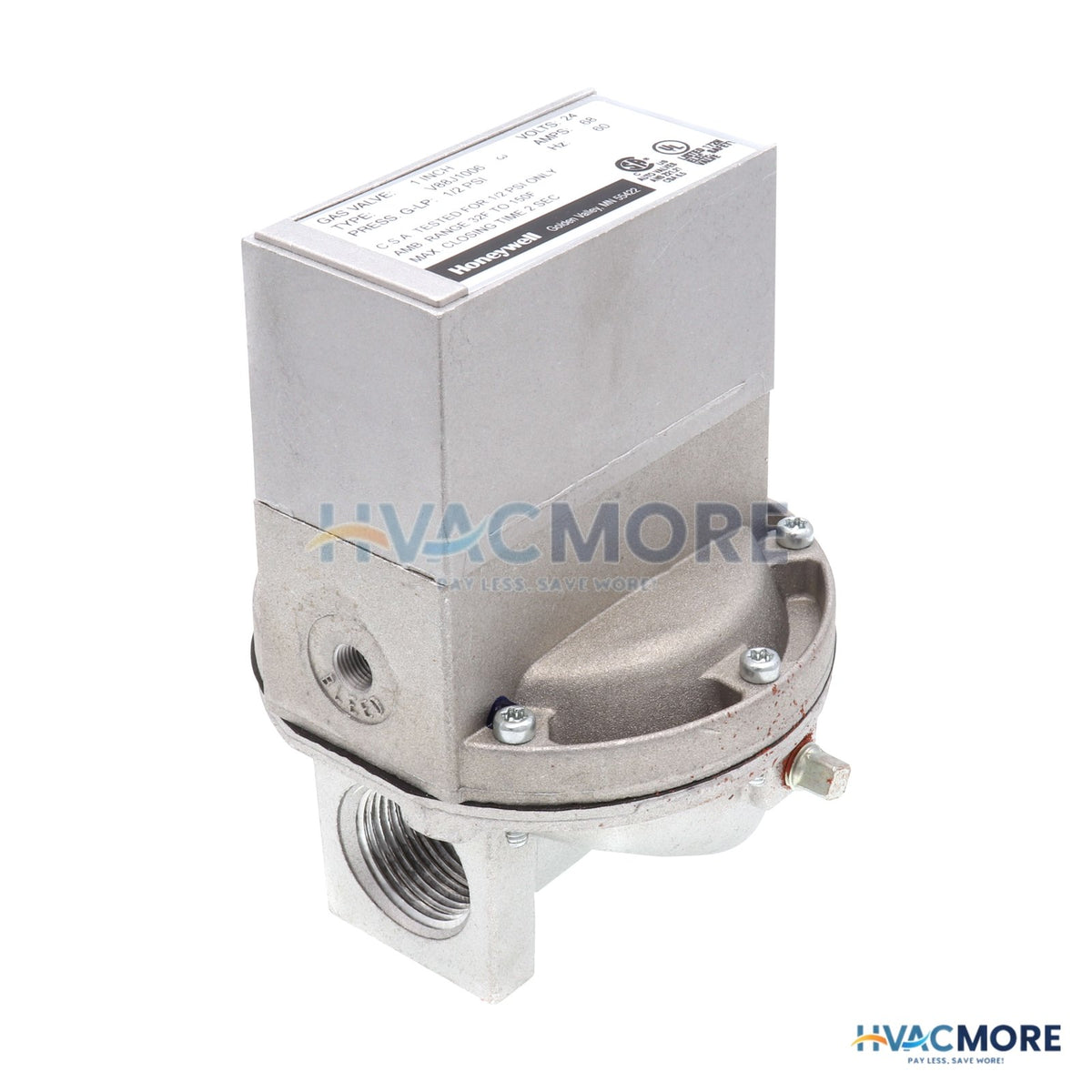 Honeywell Diaphragm Gas Valve NC 1" NPT 1 PSI, 24V V88J1006
