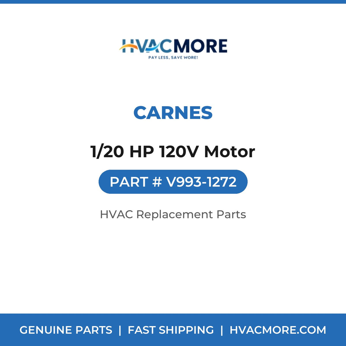 Carnes 1/20 HP 120V Motor V993-1272