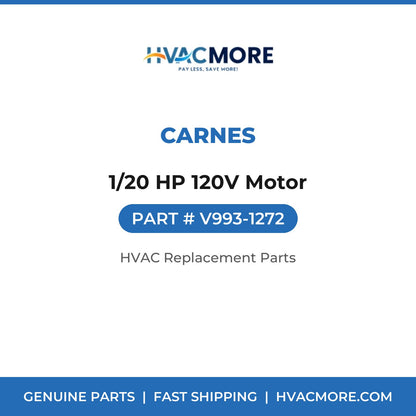 Carnes 1/20 HP 120V Motor V993-1272
