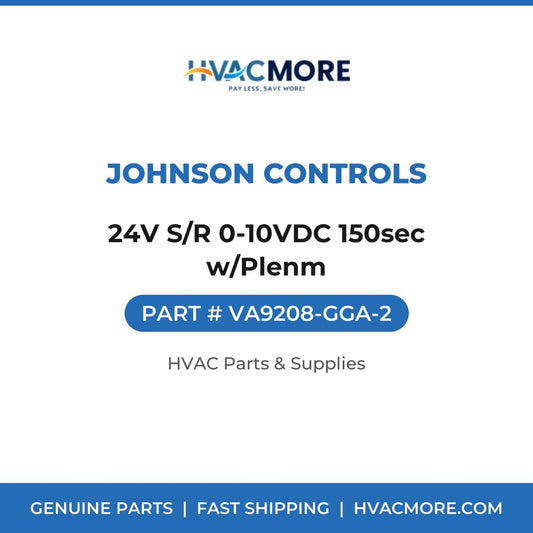 Johnson Controls 24V S/R 0-10VDC 150sec w/Plenm VA9208-GGA-2