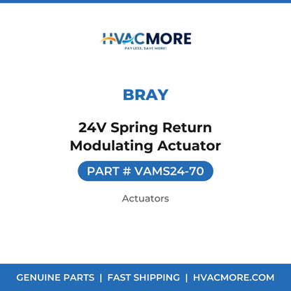 Bray 24V Spring Return Modulating Actuator VAMS24-70