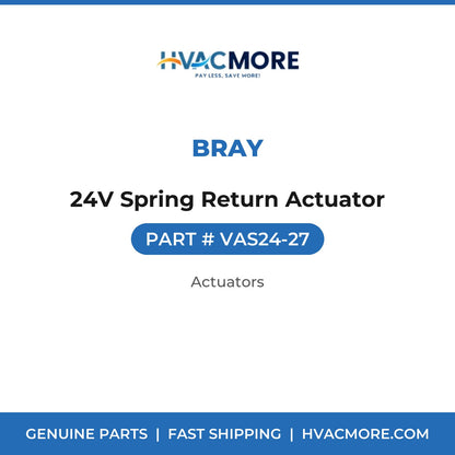Bray 24V Spring Return Actuator VAS24-27