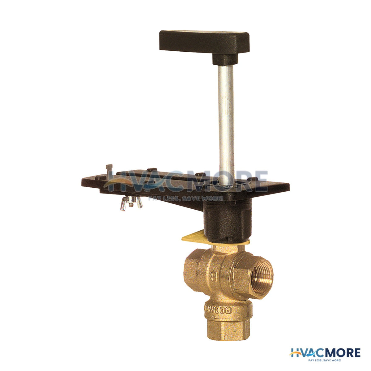 Honeywell 1" 3 Way Brass NPT Control Ball Valve for DCA Actuator (8.6 Cv) VBN3CJPX0000