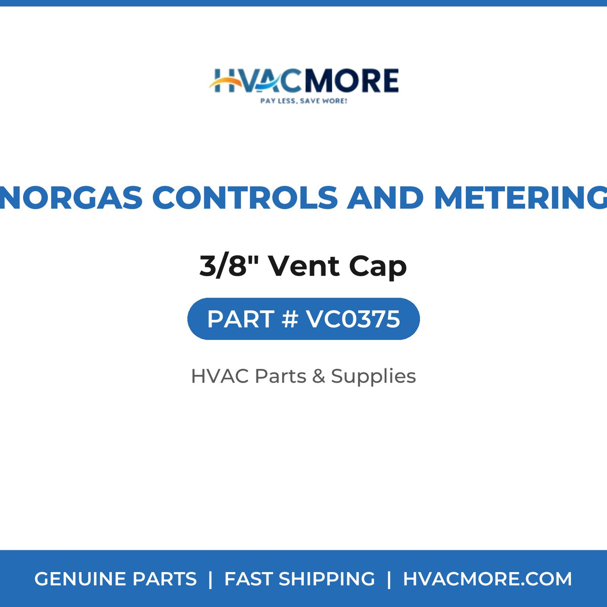 Norgas Controls and Metering 3/8" Vent Cap VC0375