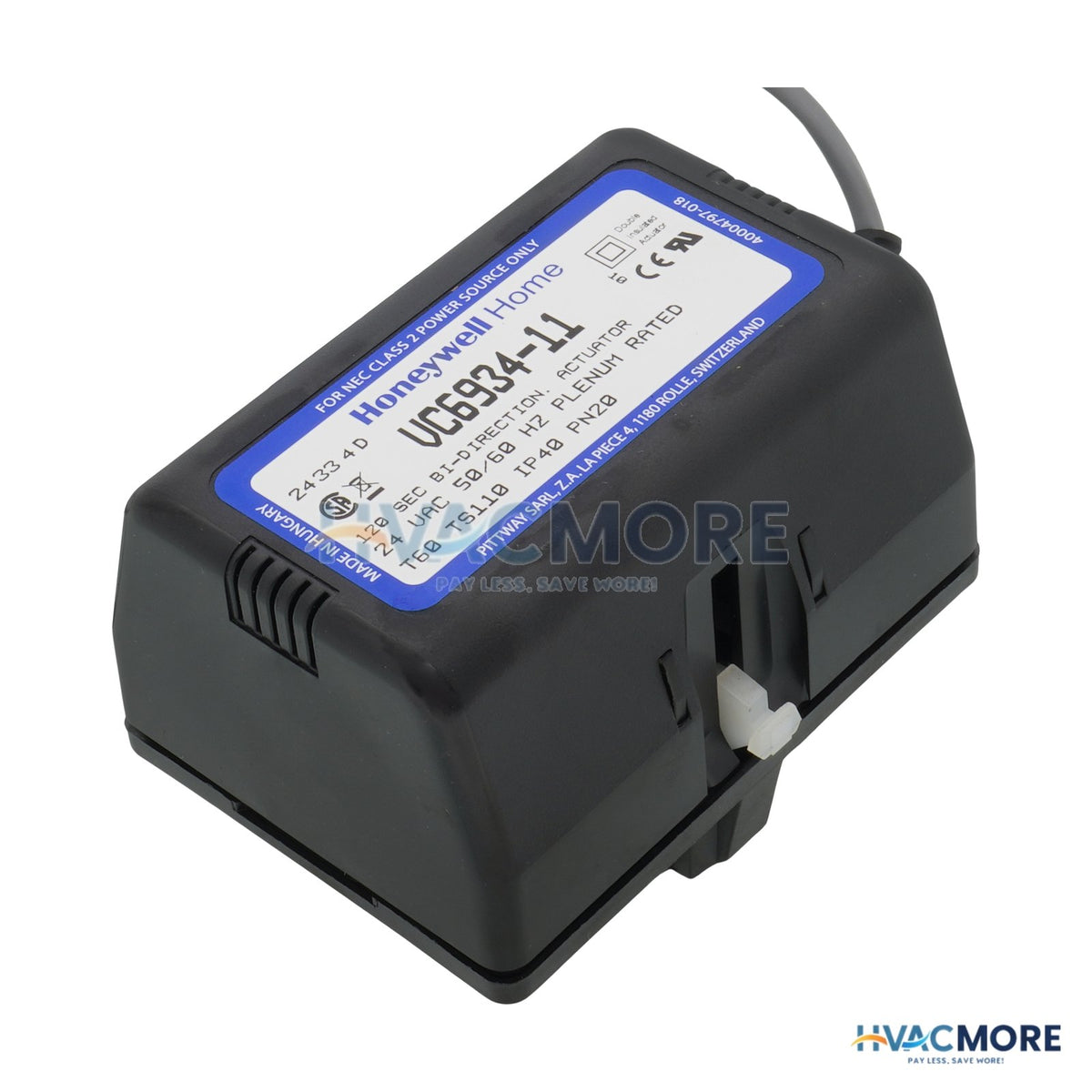 Honeywell Home 24V Floating 3-WIRE Actuator VC6934ZZ11