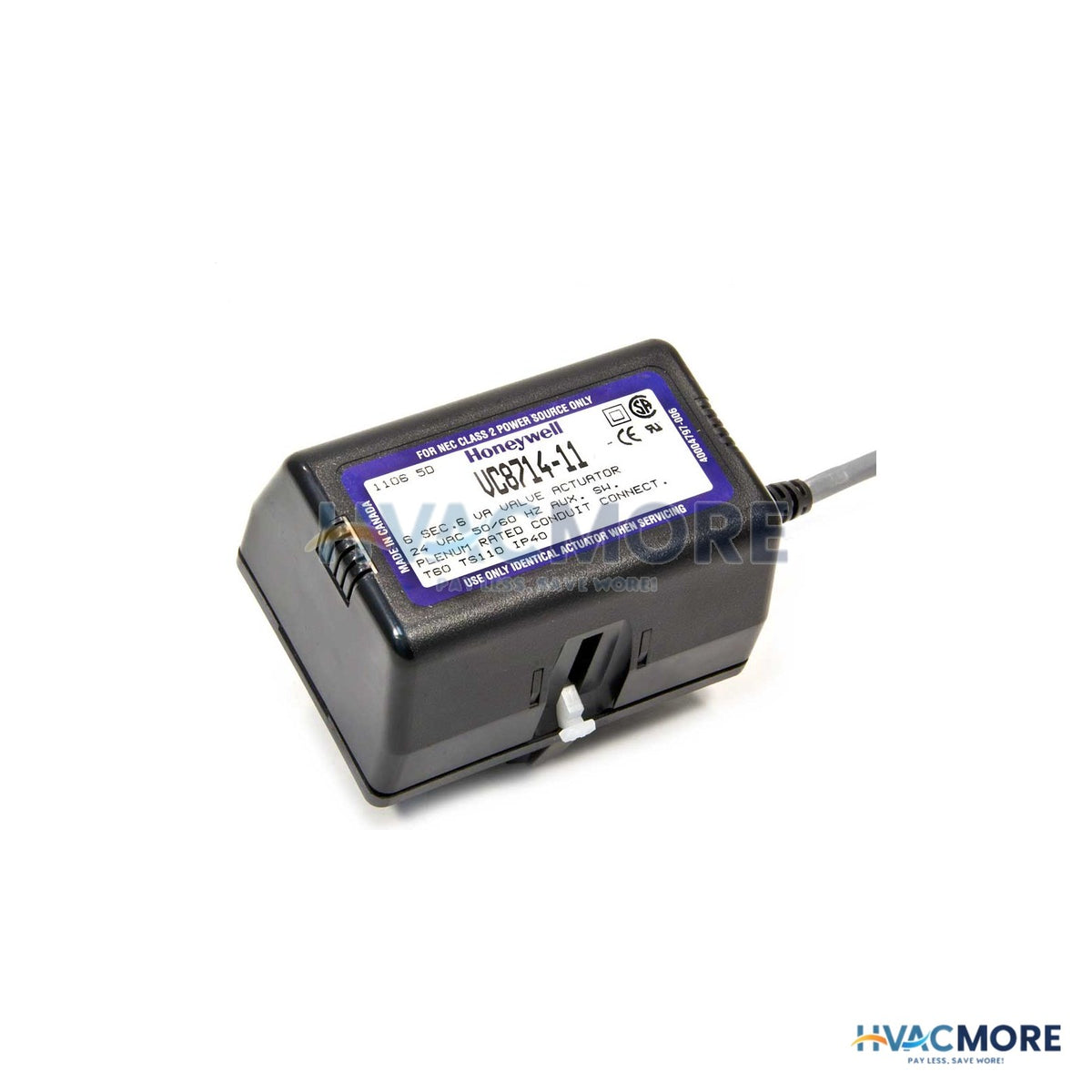 Honeywell Home 2-POSITION Actuator for VC Series Valves W/ End Switch, Low Volt VC8714ZZ11