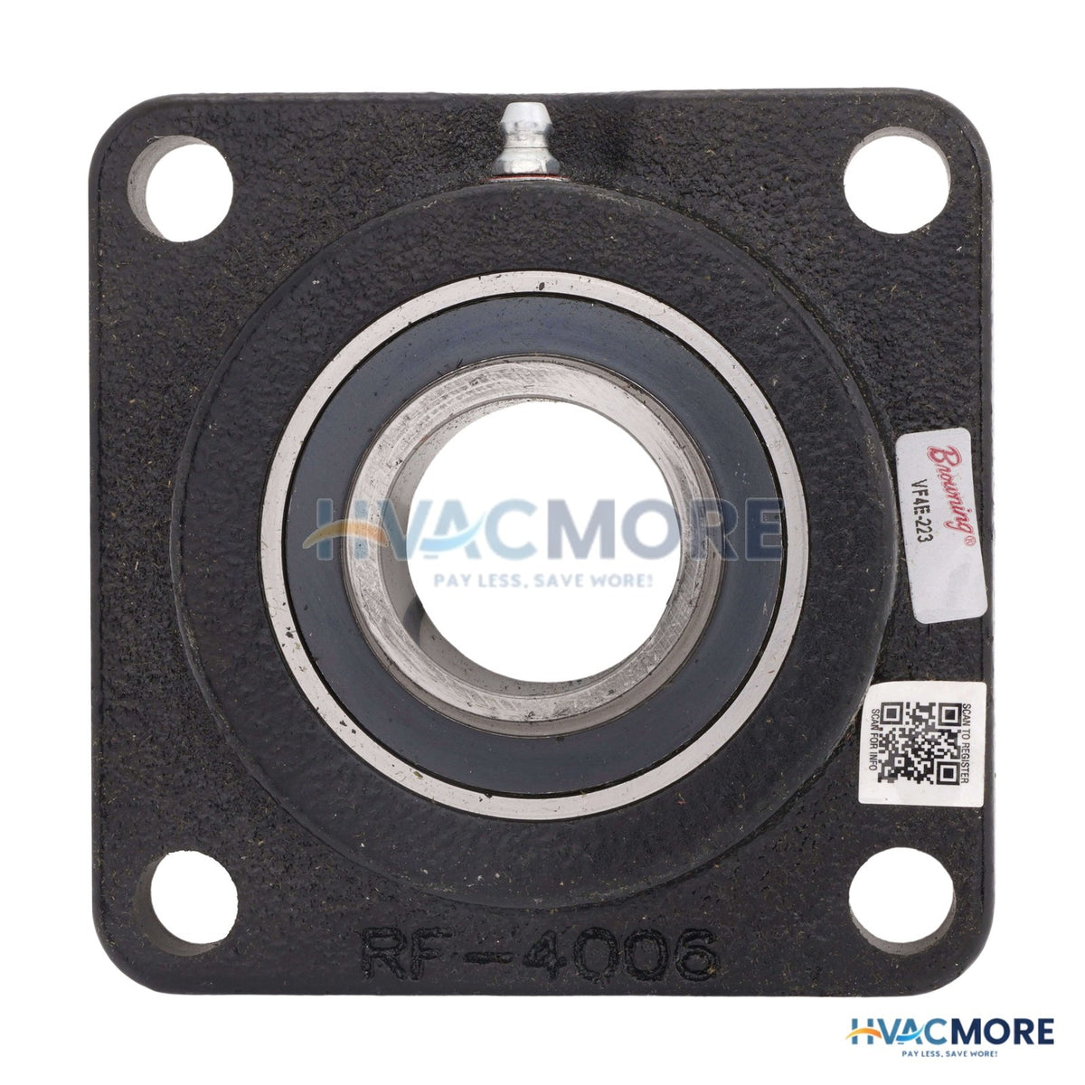 Browning 1-7/16" Normal Duty 4-BOLT Flange Bearing W/ Eccentric Lock VF4E-223