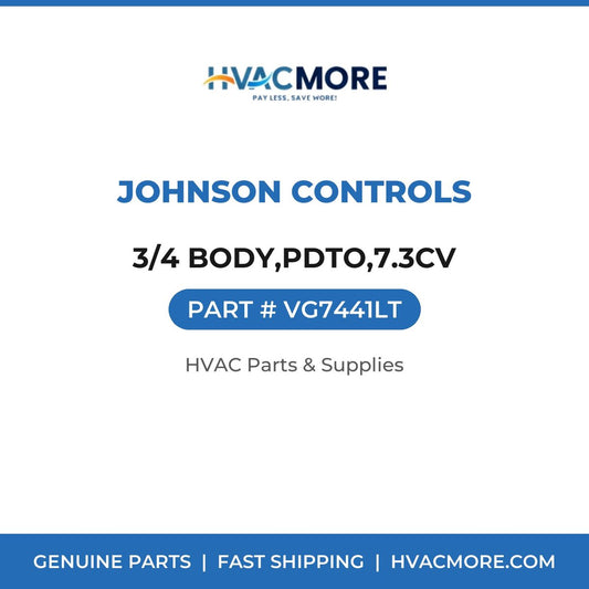 Johnson Controls 3/4 BODY,PDTO,7.3CV VG7441LT