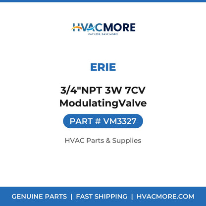 Erie 3/4"NPT 3W 7CV ModulatingValve VM3327