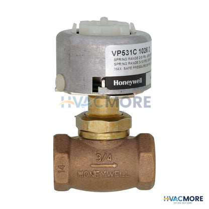 Honeywell 3/4" NPT Two-Way Unitary Valve (3.3 Cv) VP531C1026