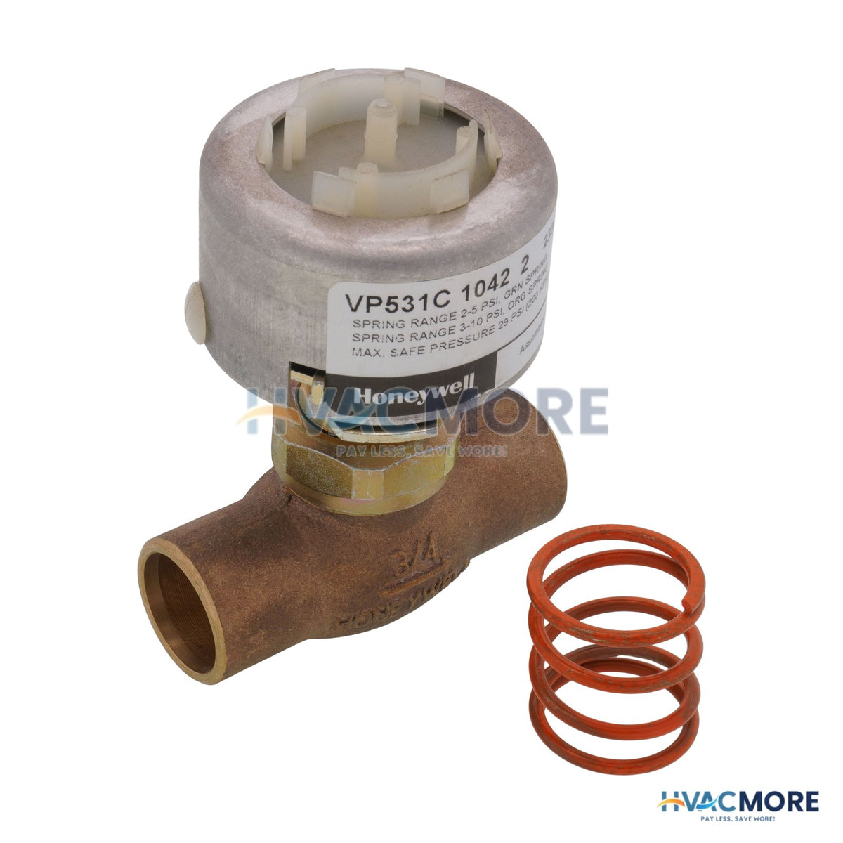 Honeywell 3/4" Sweat Two-Way Unitary Valve (2.6 Cv) VP531C1042