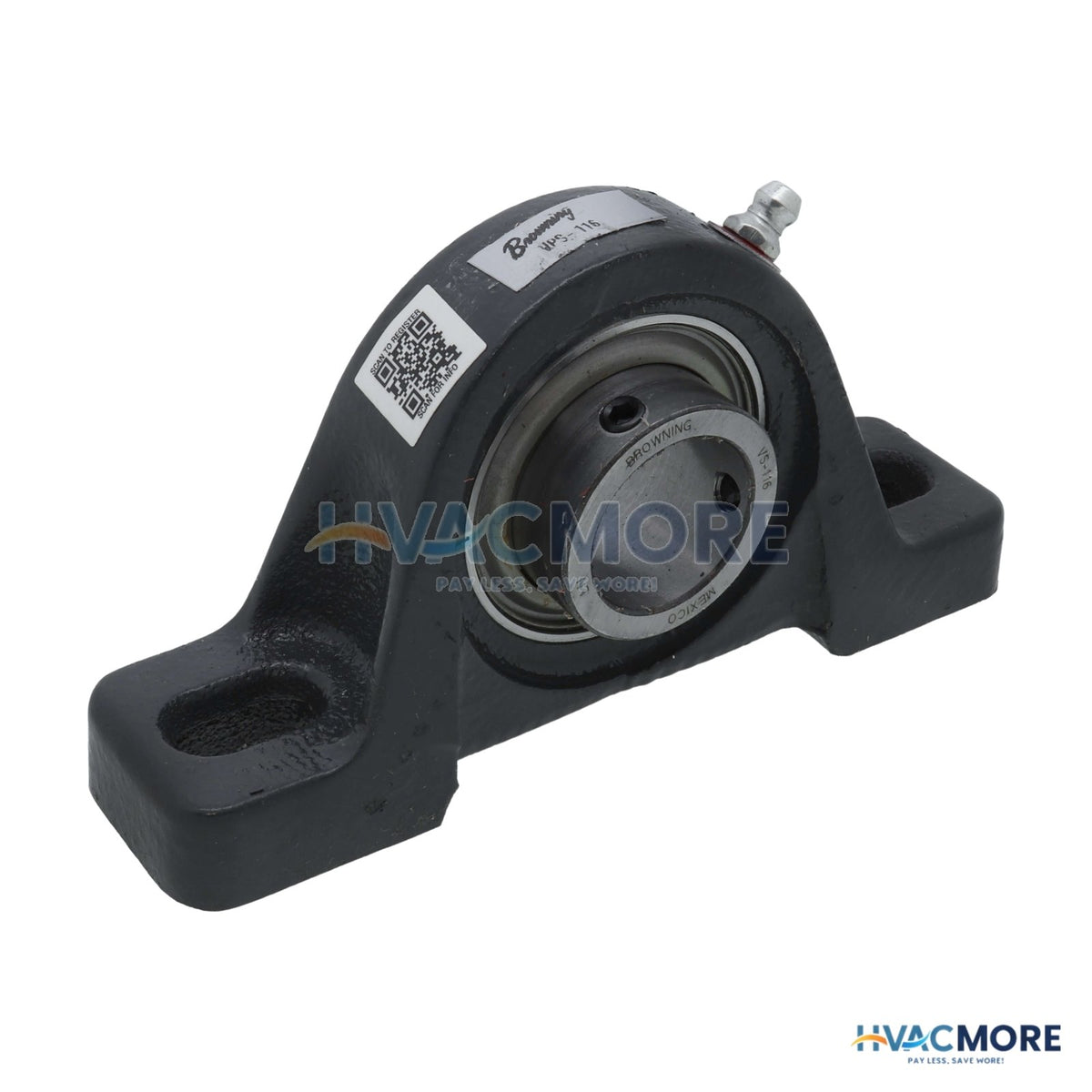 Browning 1" Intermediate Duty 2-BOLT Pillow Block Bearing W/ Setscrew Lock VPS-116