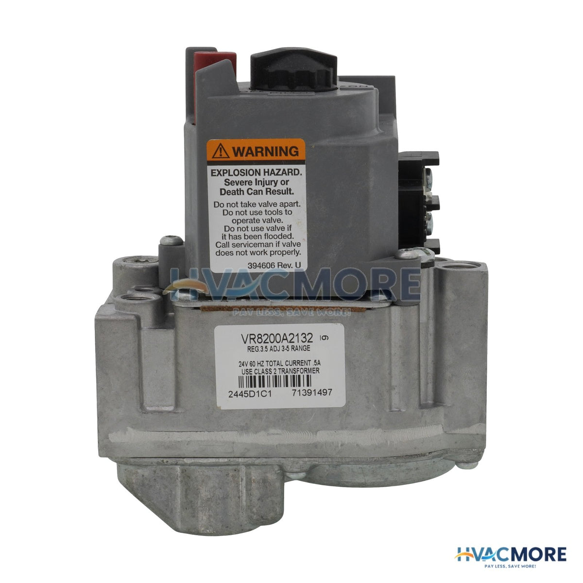 Resideo 1/2", 24 VAC Standing Pilot Gas Valve VR8200A2132