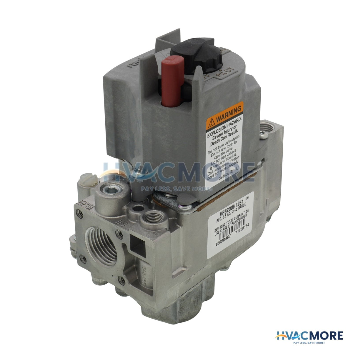 Resideo 1/2", 24 VAC Standing Pilot Gas Valve - Slow Opening VR8200H1251