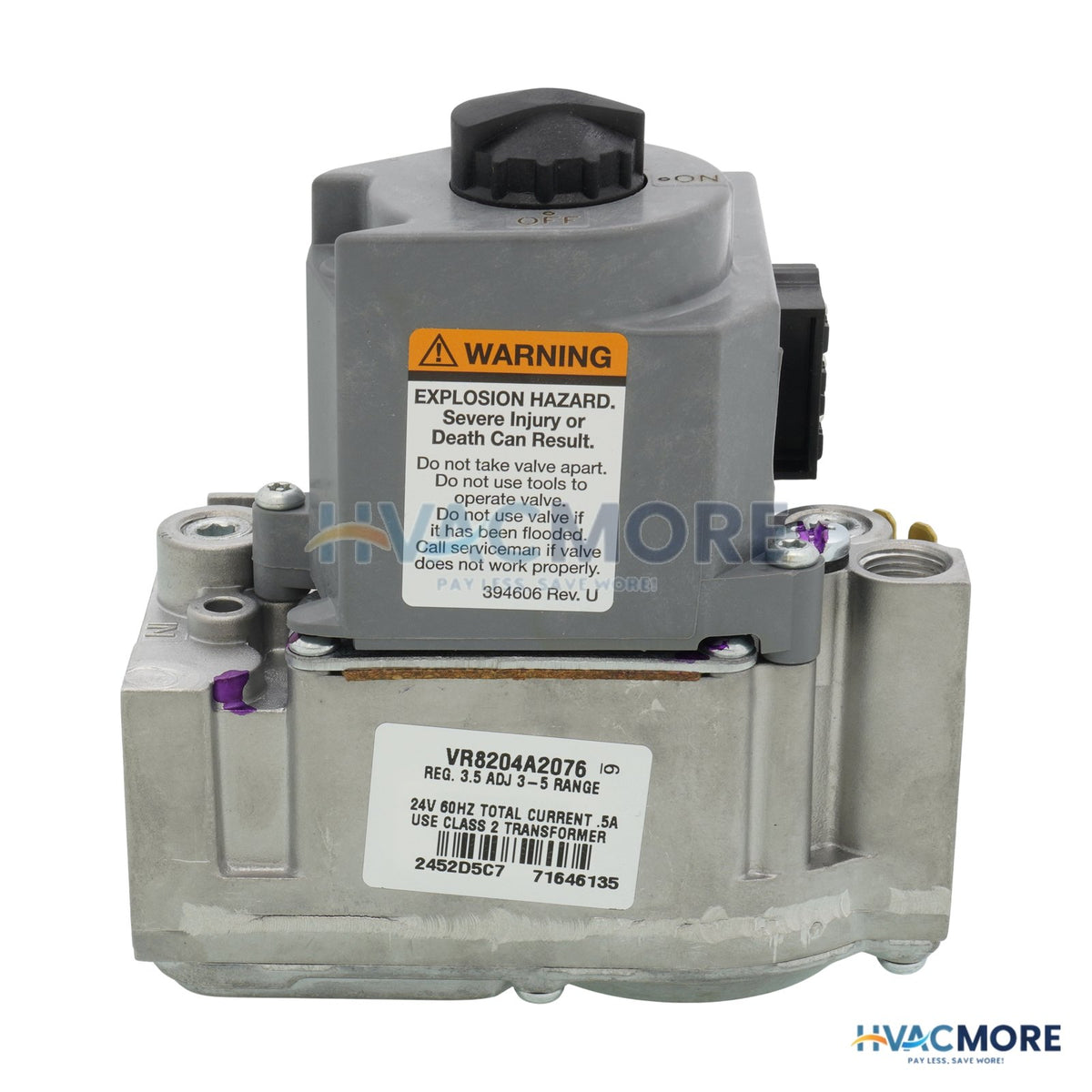 Resideo Standard Dual Intermittent Pilot Gas Valve VR8204A2076