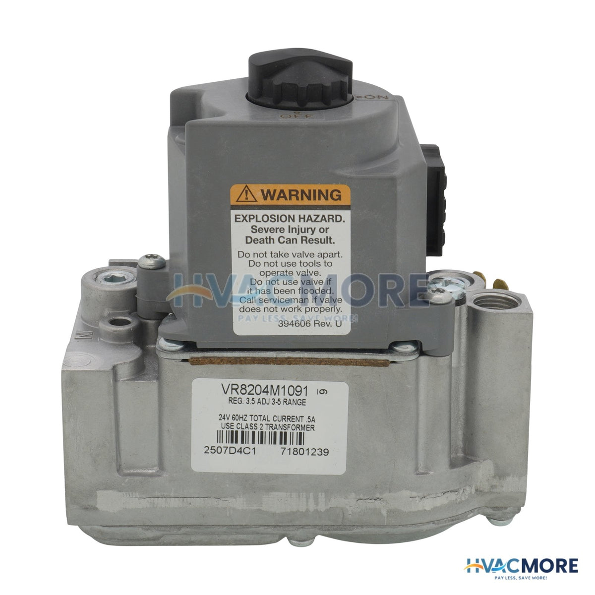 Resideo Standard Dual Intermittent Pilot Gas Valve VR8204M1091