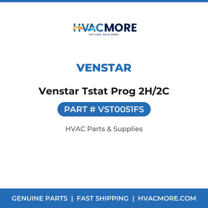 Venstar Venstar Tstat Prog 2H/2C VST0051FS