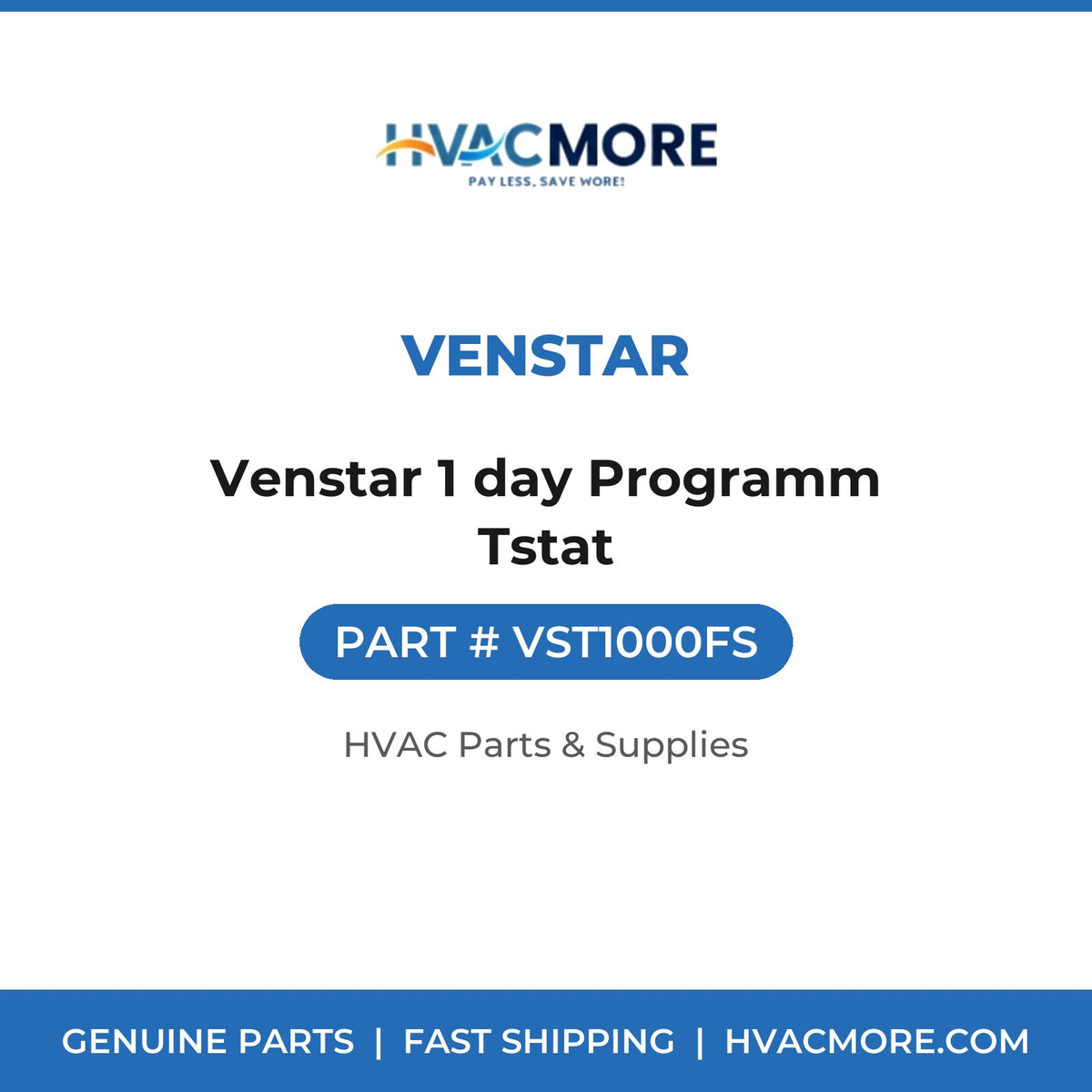 Venstar Venstar 1 day Programm Tstat VST1000FS