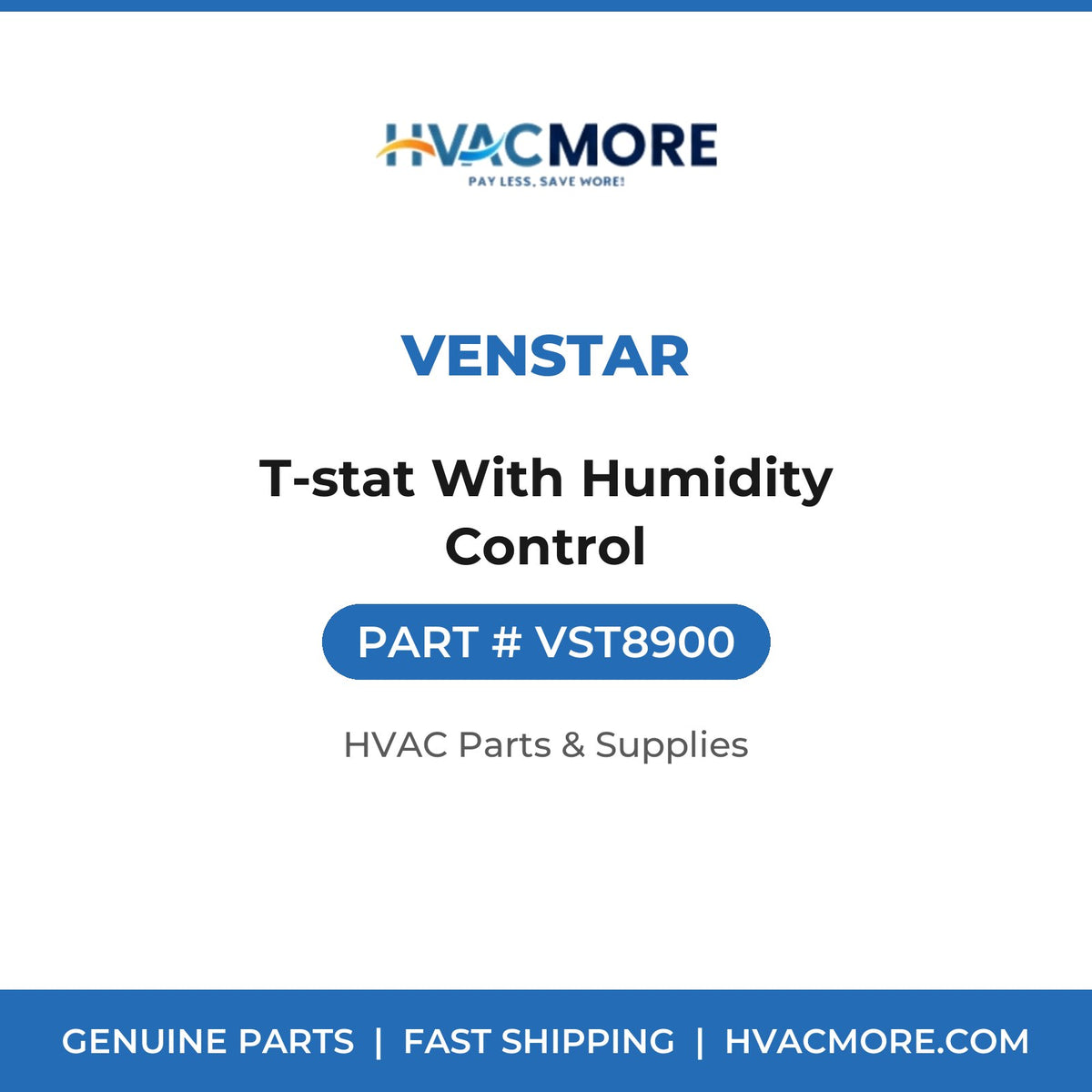 Venstar T-stat With Humidity Control VST8900