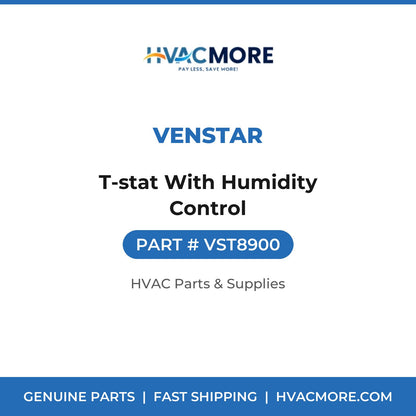 Venstar T-stat With Humidity Control VST8900