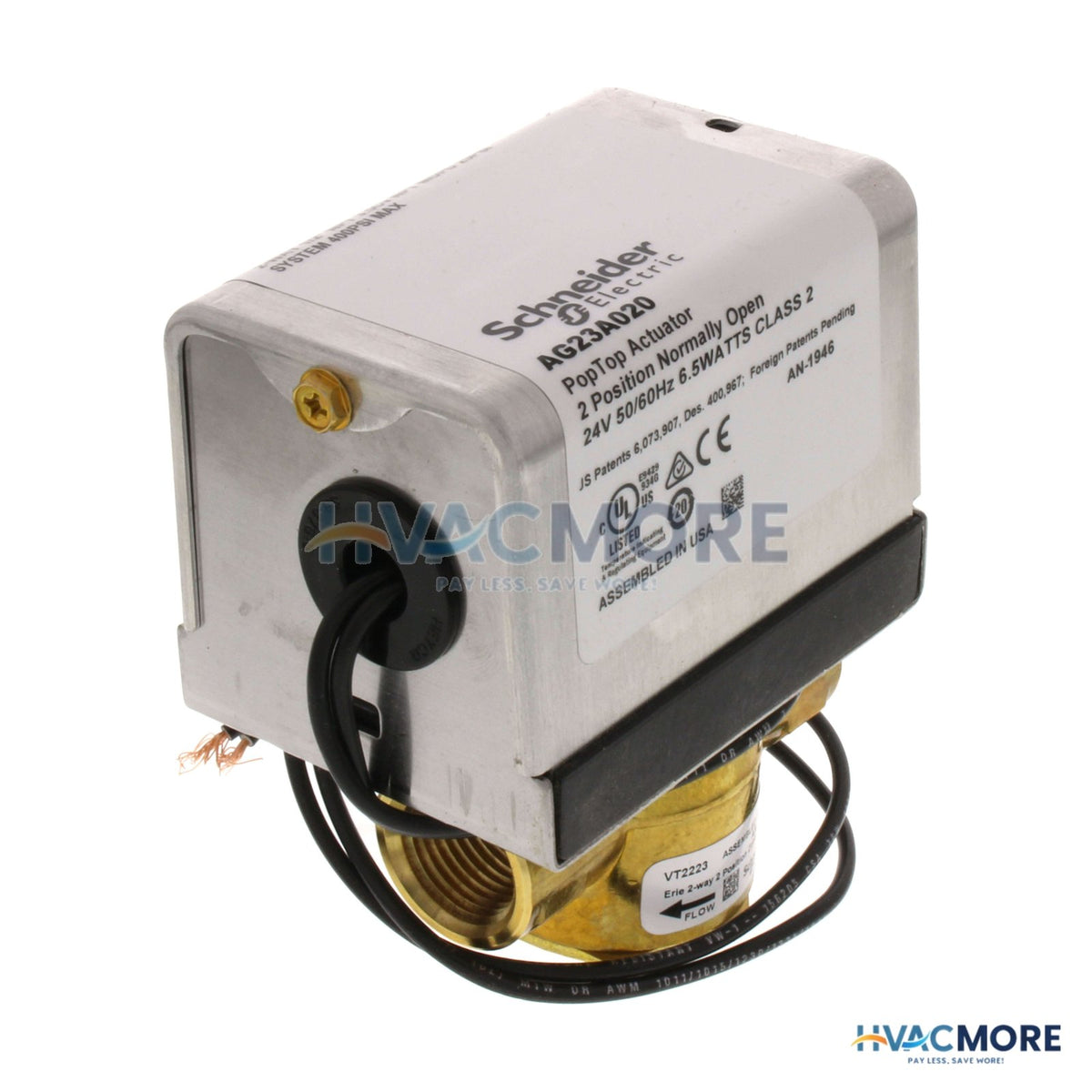Erie 1/2" Threaded 2-WAY Zone Valve, 3.5 CV (24V) VT2223G23A020