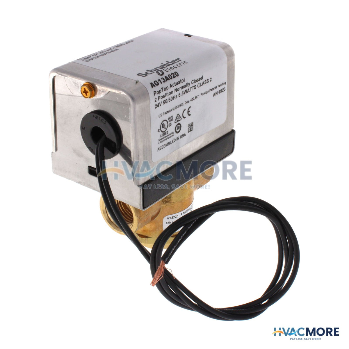 Erie 1/2" Threaded 3-WAY Zone Valve (24V) VT3223G13A020