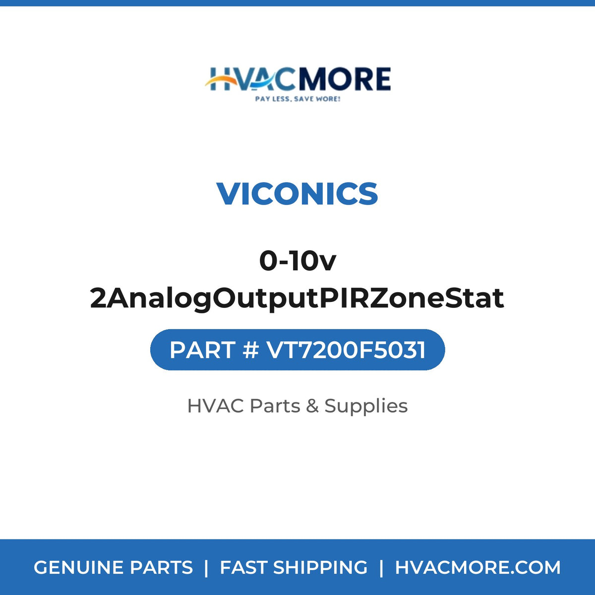 Viconics 0-10v 2AnalogOutputPIRZoneStat VT7200F5031