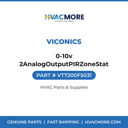 Viconics 0-10v 2AnalogOutputPIRZoneStat VT7200F5031