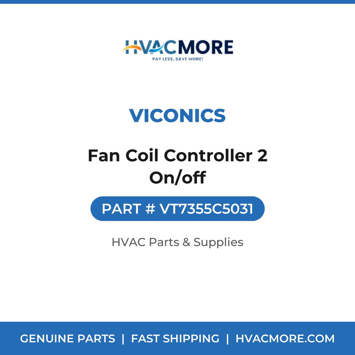 Viconics Fan Coil Controller 2 On/off VT7355C5031