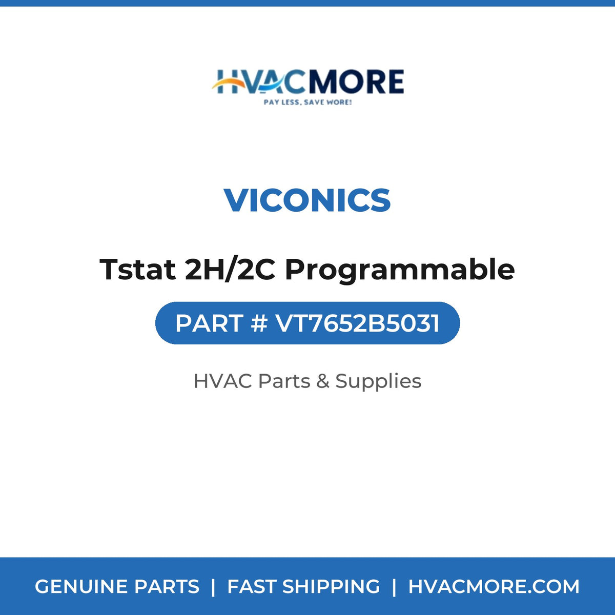Viconics Tstat 2H/2C Programmable VT7652B5031
