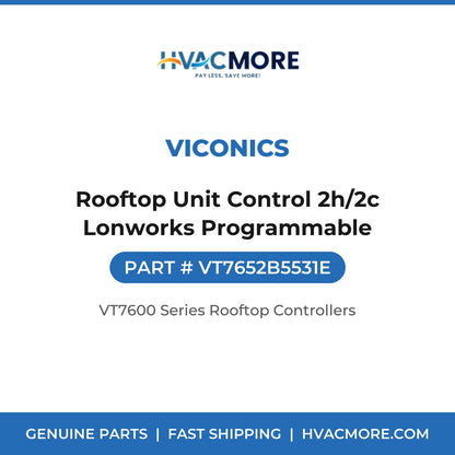 Viconics Rooftop Unit Control 2h/2c Lonworks Programmable VT7652B5531E