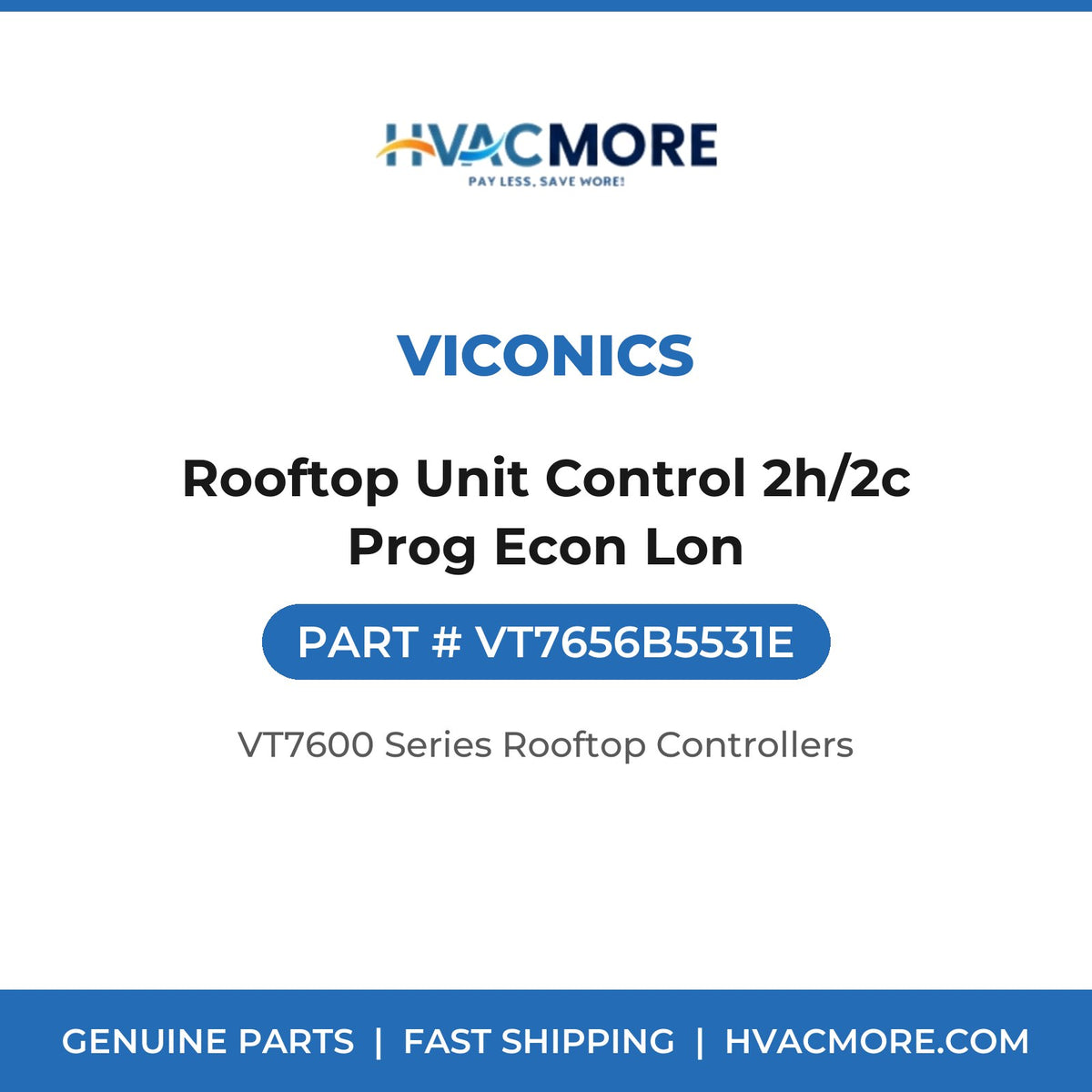 Viconics Rooftop Unit Control 2h/2c Prog Econ Lon VT7656B5531E