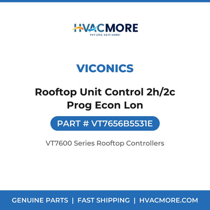 Viconics Rooftop Unit Control 2h/2c Prog Econ Lon VT7656B5531E