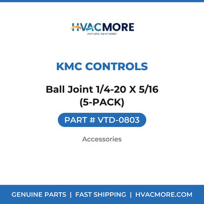 KMC Controls Ball Joint 1/4-20 X 5/16 (5-PACK) VTD-0803